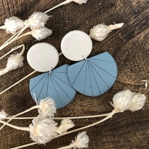Handmade clay earrings in the style Victoria